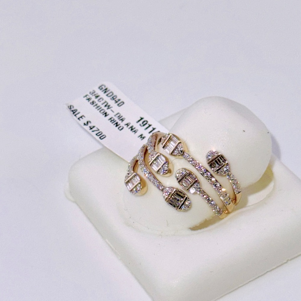 10k solid gold stunning natural real diamond Bridal engagement wedding ring SALE